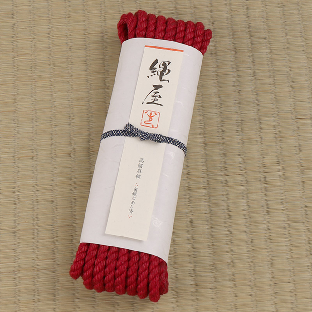 緊縛専用高級麻縄 赤の画像 2