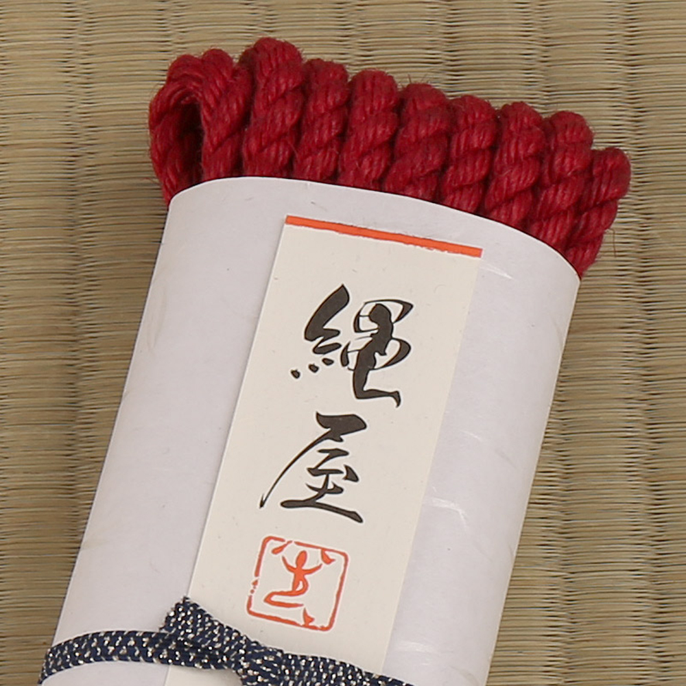 緊縛専用高級麻縄 赤（太縄）の画像 3
