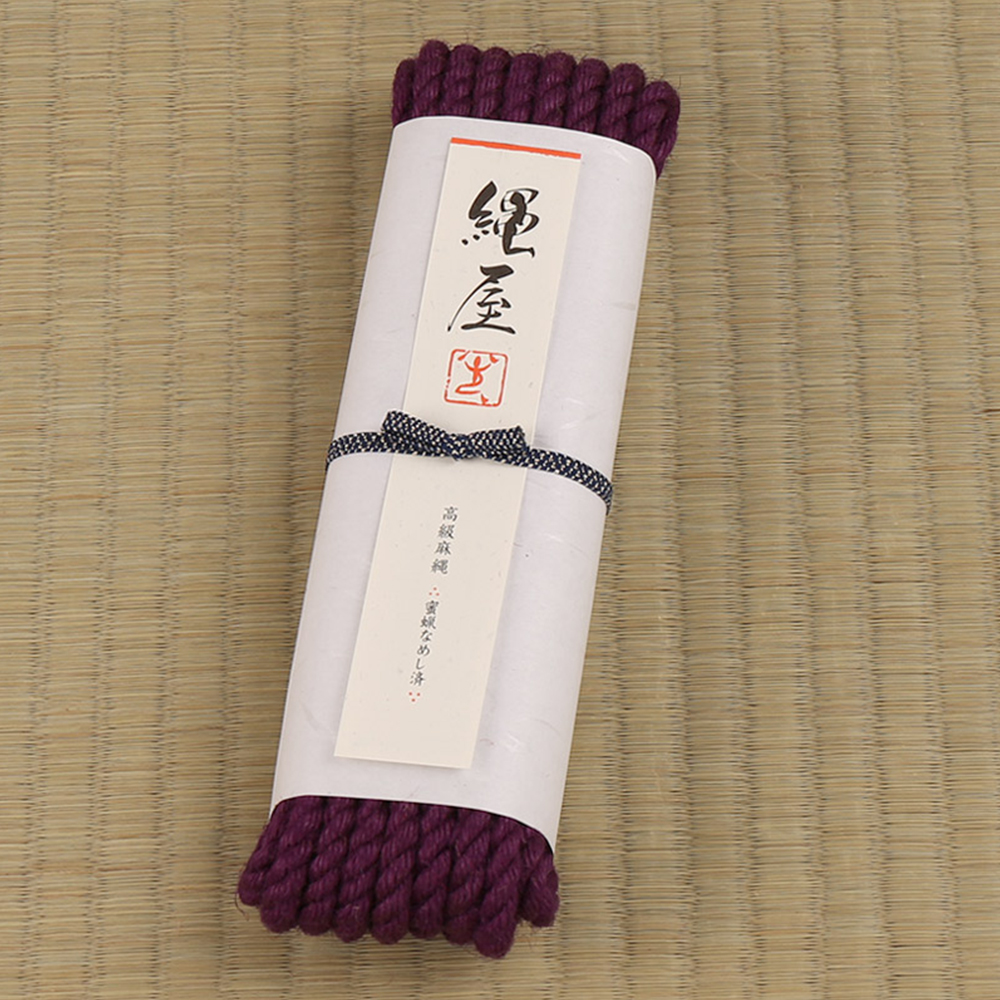 緊縛専用高級麻縄 紫の画像 2