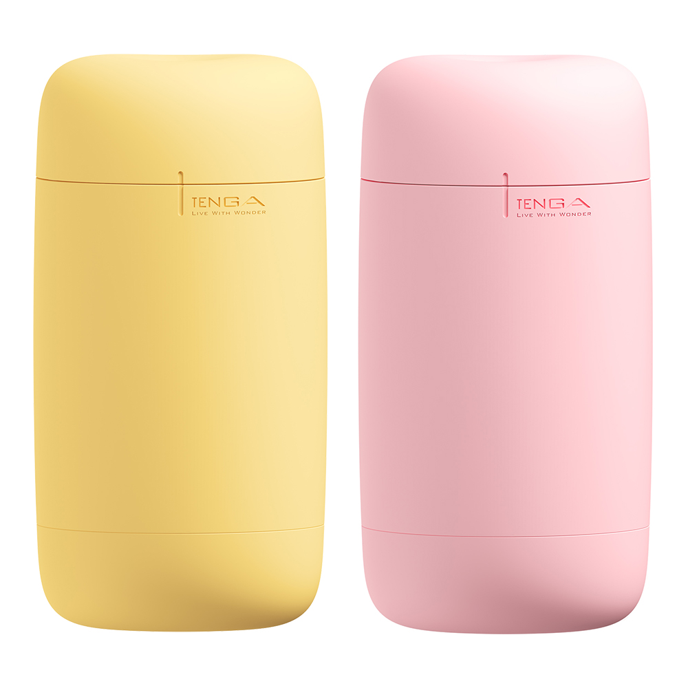 TENGA Puffy（パフィー）カスタードイエロー＆ストロベリーピンクの画像 2