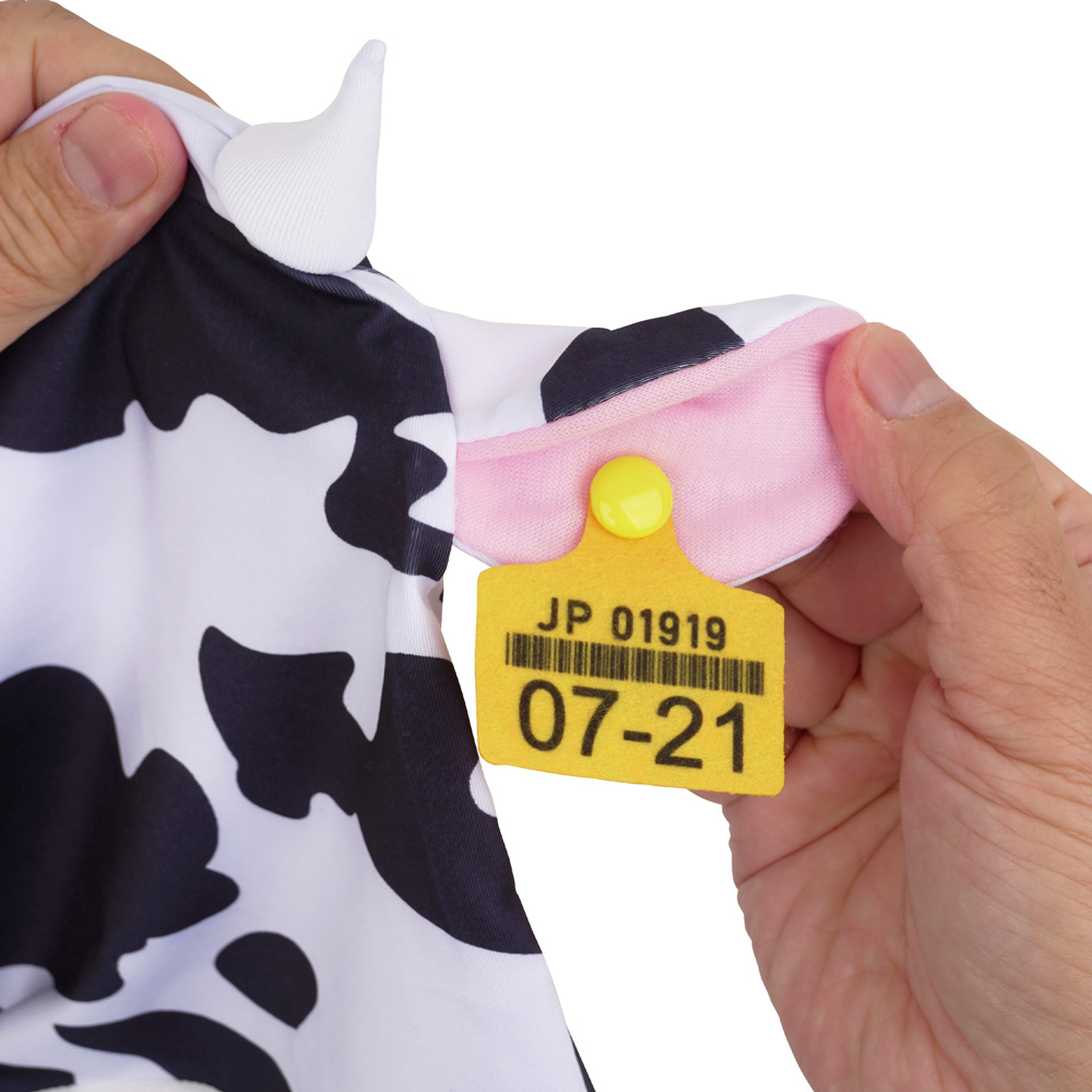 牛柄全頭マスク 口穴タイプの商品画像 5