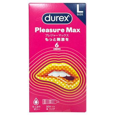 DUREX プレジャーマックス ピンク ６個入りの画像 1