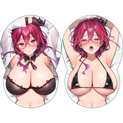 おっぱいボードカバー＃107 赤乱もくり イラスト：トモゼロの画像 1